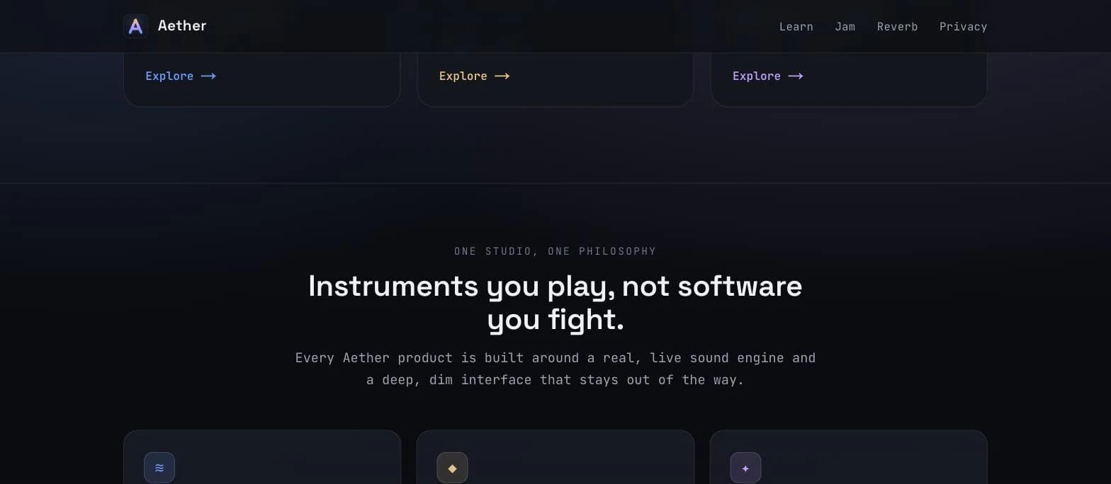 Aether screenshot