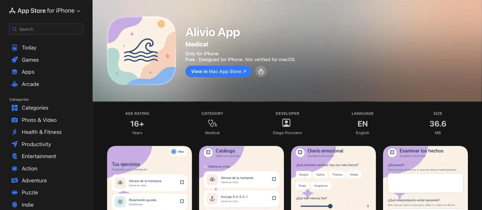 Alivio screenshot