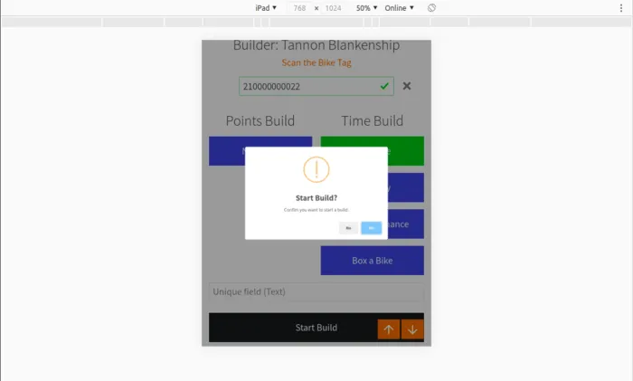 Bikebuilder App screenshot