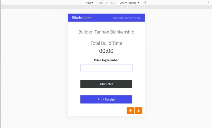 Bikebuilder App screenshot